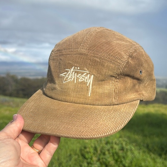 Stussy Other - Vintage Stussy Y2K Tan Skate Corduroy 5 Panel Cap one Size